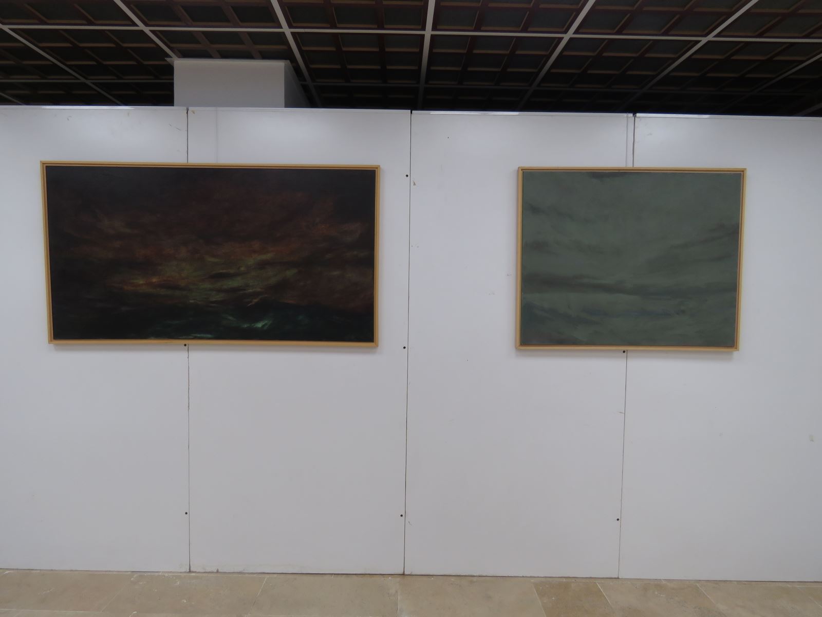 Doç. A. CEm Özal'ın manzara serisinden iki eseri.