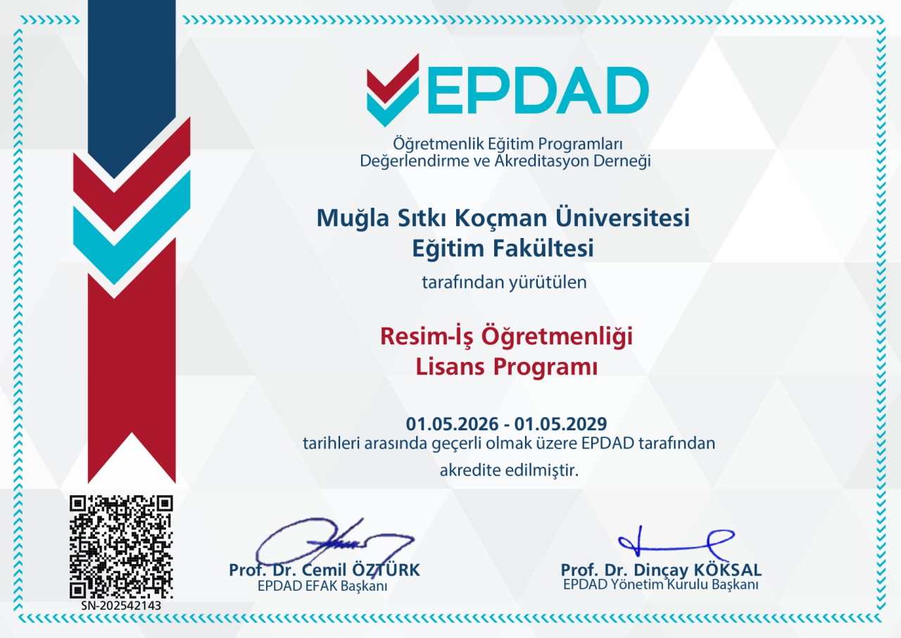 RESİM-İŞ EĞİTİMİ ANABİLİMDALI AKREDİTASYONU 5 YIL DAHA UZATILDI